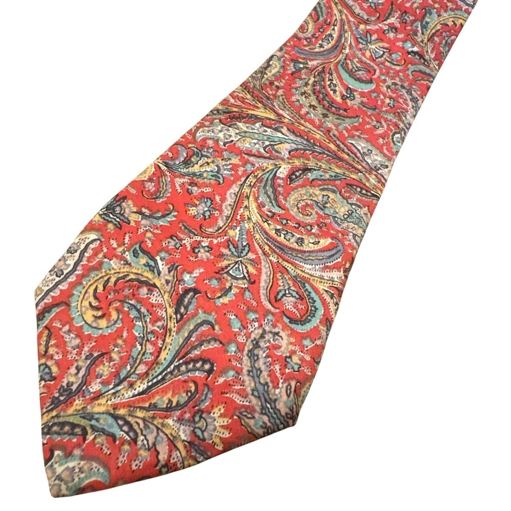 Liberty‎ Of London 100% Cotton Floral Paisley Neck Tie